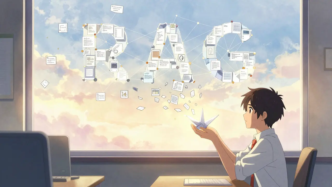 En paper crane forvandles til digitale minutter som symboliserer tidssparing gjennom AI.