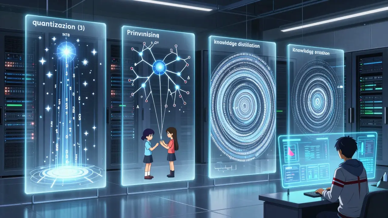 Komprimeringspipelines og verktøy for bedriftsbaserte LLM-team