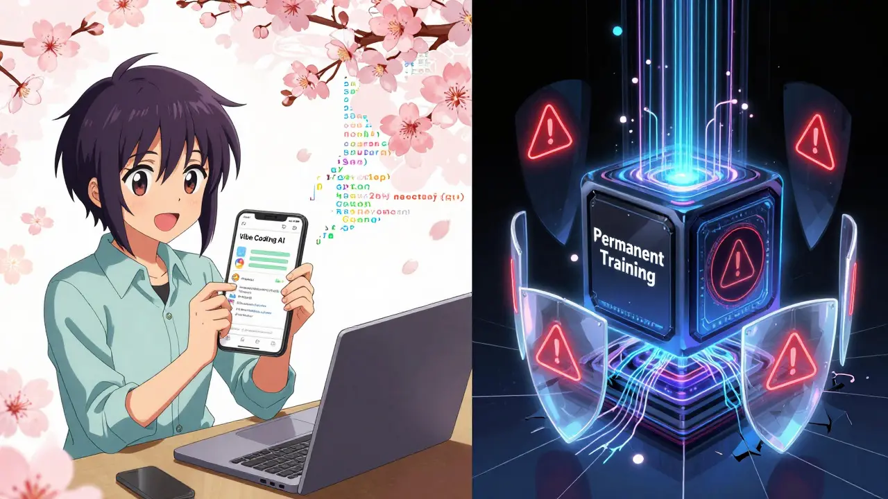 To sider: en app bygget med glede mot en skjult AI som forbruker data permanent.