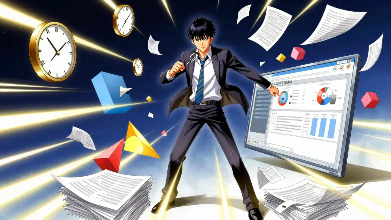 Manga-scene som viser rask prototypeutvikling og hastighet
